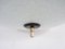 Scandinavian Ceiling Light in Chromed Metal, Wood and Glass Basin, 1960s, Image 7