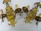 Italienische Wandlampen aus Vergoldetem Metall mit Glasanhängern, 1960er, 2er Set 9