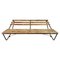 Vintage Industrial Slatted Bench with Original Patina, 1950s, Image 1