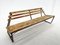 Vintage Industrial Slatted Bench with Original Patina, 1950s 2