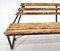 Vintage Industrial Slatted Bench with Original Patina, 1950s 5