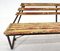 Vintage Industrial Slatted Bench with Original Patina, 1950s, Image 5