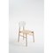 Bokken Chairs in Natural Beech with White Lacquered Back by Colé Italia, Set of 4 2