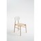 Bokken Chairs in Natural Beech with White Lacquered Back by Colé Italia, Set of 4, Image 2