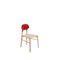 Red Bokken Chairs in Natural Beech by Colé Italia, Set of 2 4