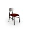 Bokken Upholstered Chair in Black and Silver by Colé Italia 2