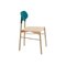 Turquoise Bokken Chair in Natural Beech by Colé Italia 1