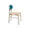 Turquoise Bokken Chair in Natural Beech by Colé Italia, Image 1