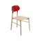 Red Bokken Chair in Natural Beech by Colé Italia, Image 1