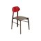 Roter Bokken Stuhl aus gebeizter Buche mit lackierter Rückenlehne von Colé Italia 1