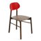 Red Bokken Chair in Beech Structure Stained with Lacquered Back by Colé Italia 3