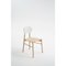 Bokken Chair in Natural Beech with White Lacquered Back by Colé Italia 2