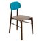 Turquoise Bokken Chair in Beech Structure with Lacquered Back by Colé Italia 7