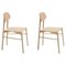 Bokken Chairs in Natural Beech by Colé Italia, Set of 2, Image 1