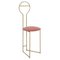 Joly Chairdrobe in Gold with High Back and Pesco Velvet Seat by Colé Italia, Image 1