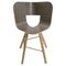 Tria Chair in Wood with Striped Seat by Colé Italia 1
