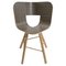 Tria Chair in Wood with Striped Seat by Colé Italia, Image 1