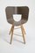 Tria Chair in Wood with Striped Seat by Colé Italia 4