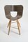 Tria Chair in Wood with Striped Seat by Colé Italia, Image 4