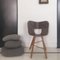 Tria Chair in Wood with Striped Seat by Colé Italia, Image 6