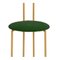 Joly Chairdrobe in Gold with High Back and Smraldo Velvet by Colé Italia 6