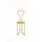 Joly Chairdrobe in Gold with High Back and Chartreuse Velvet by Colé Italia 2