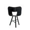 Tria Chair with Black Open Pore Seat by Colé Italia 2