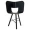 Tria Chair with Black Open Pore Seat by Colé Italia 1