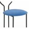 Joly Chairdrobe in Black with Low Back and Indaco Velvet by Colé Italia 6