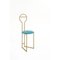 Joly Chairdrobe in Gold with High Back and Tiffany Velvet by Colé Italia, Image 3