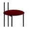 Joly Chairdrobe in Black with High Back and Rubino Velvet by Colé Italia, Image 6