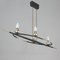 French Brass and Opaline Glass Chandelier from Maison Arlus, 1960s, Image 14