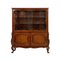 Antique Baroque Carved Walnut and Burl Display Cabinet, Image 1