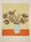 Enotrio Pugliese, Bodegón con jarrón de flores, aguafuerte, 1969, Imagen 1