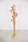 Modernist Travertine and Wood Coat Rack attributed to Ettore Sottsass, 1980s 2