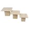 Vintage Travertine Nesting Tables, 1970s, Set of 3, Image 1