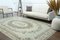 Alfombra turca antigua, alfombra de lana Oushak hecha a mano, alfombra de área, decoración de granja, única en su tipo, alfombra verde étnica de Anatolia, alfombra de salón, años 50, Imagen 8