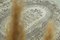 Türkischer Antiker Teppich, Handgefertigter Oushak Wollteppich, Bereich Teppich, Bauernhaus Dekor, Unikat, Anatolischer Ethnischer Grüner Teppich, Wohnzimmer Teppich, 1950er 2