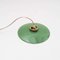 Early 20th Century Green Lacquered Metal Ceiling Lamp 5