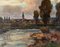 Artista della scuola francese, Paesaggio impressionista, metà XIX secolo, Olio su tela, Con cornice, Immagine 3