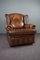 Brown Cattle Chesterfield Armchair 2