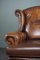 Brown Cattle Chesterfield Armchair 6