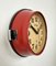 Reloj de pared Seiko vintage rojo, años 70, Imagen 3