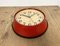 Reloj de pared Seiko vintage rojo, años 70, Imagen 14