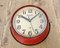 Reloj de pared Seiko vintage rojo, años 70, Imagen 12