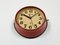 Vintage Red Seiko Navy Wall Clock, 1970s 6