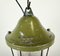 Green Industrial Bunker Light from Polam Gdansk, 1970s, Image 7