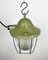 Green Industrial Bunker Light from Polam Gdansk, 1970s, Image 5