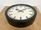 Black Industrial Factory Wall Clock from Siemens, 1950s, Image 16