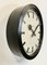 Black Industrial Factory Wall Clock from Siemens, 1950s, Image 4